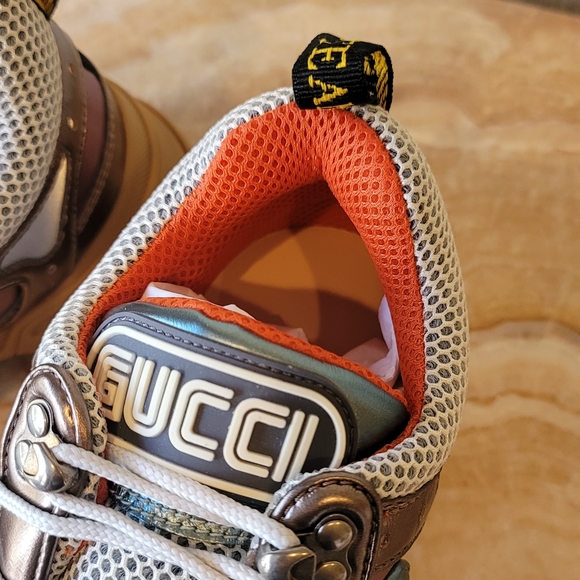 Gucci Flashtreck Metallic Sneakers MSRP $1,140 - Picture 14 of 15
